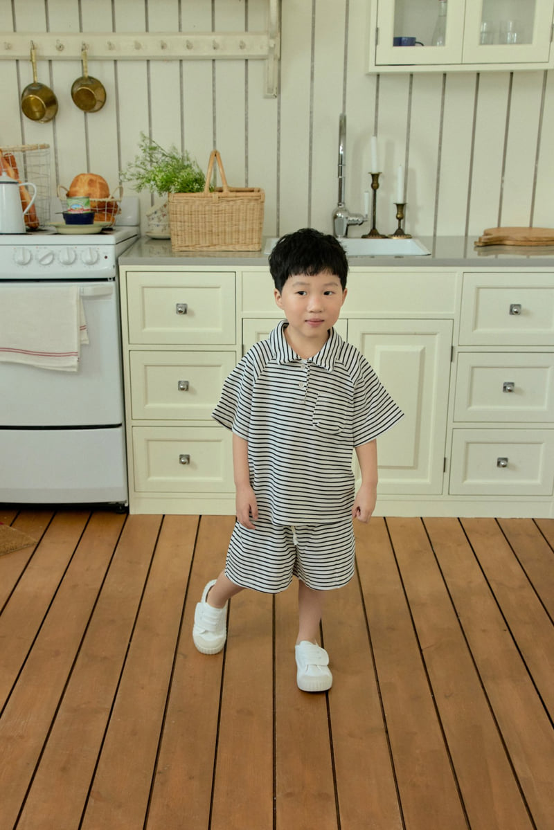 Stella & K - Korean Children Fashion - #discoveringself - Waffle Collar Set - 2