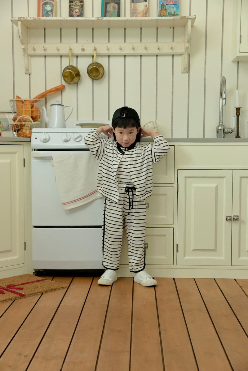 Stella & K - Korean Children Fashion - #fashionkids - Stripe Short Cardigan - 7
