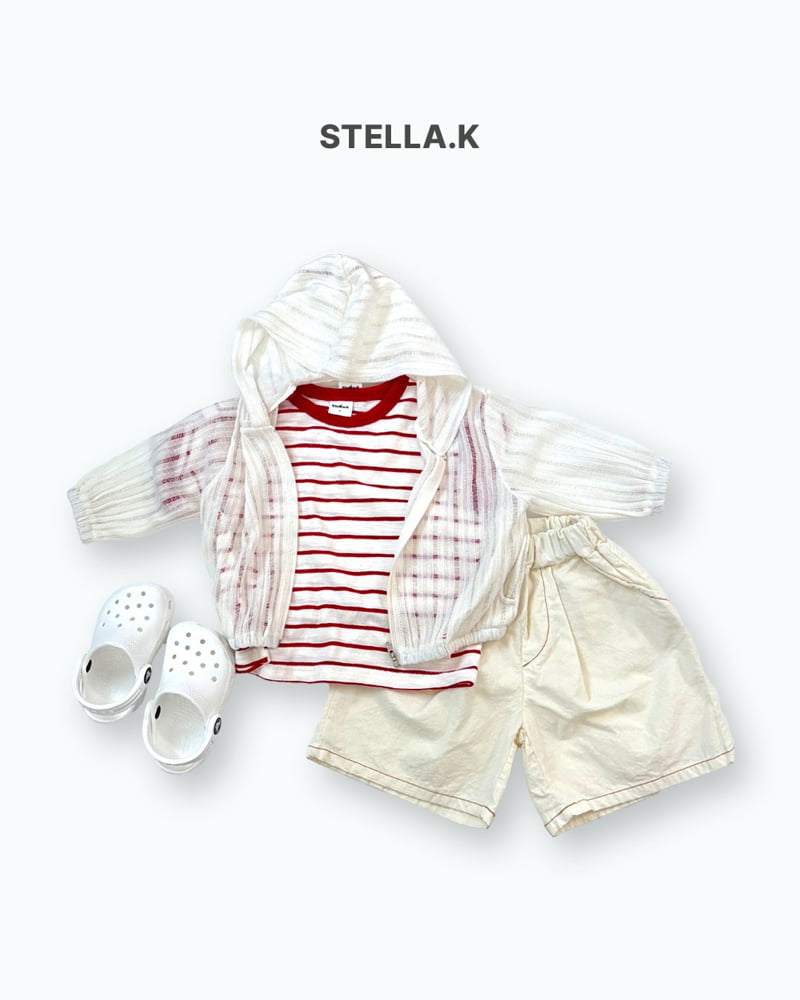 Stella & K - Korean Children Fashion - #fashionkids - Stripe Color Block Tee - 6