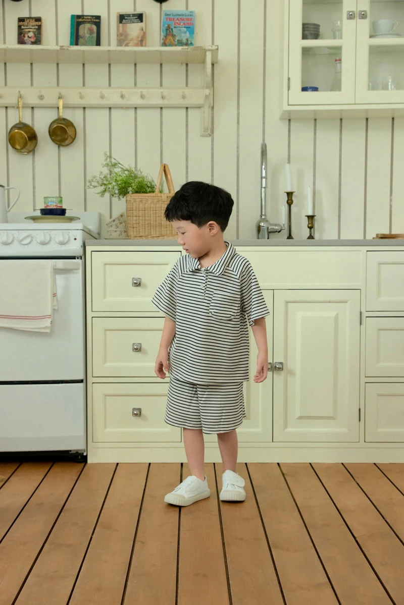 Stella & K - Korean Children Fashion - #fashionkids - Waffle Collar Set - 4