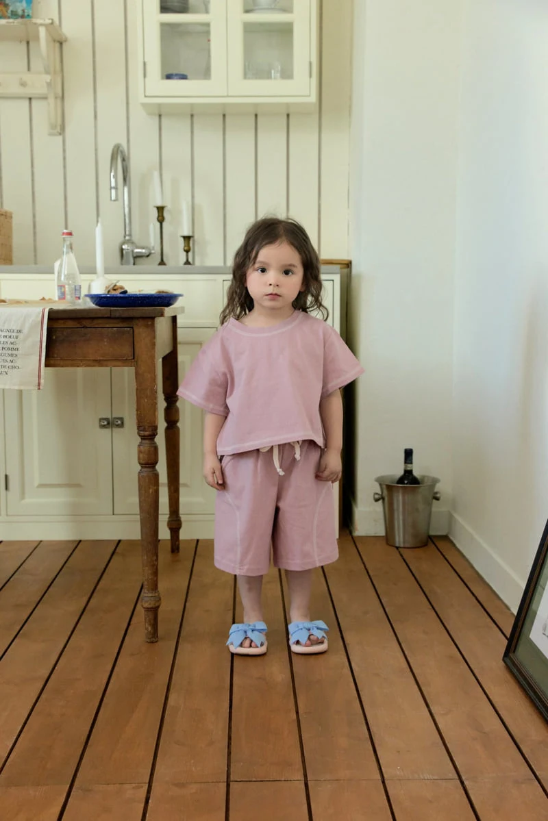Stella & K - Korean Children Fashion - #kidsshorts - Stitch Set - 2