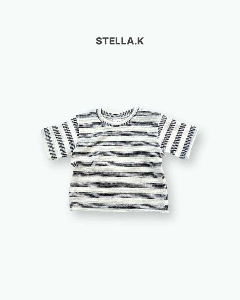 Stella & K - Korean Children Fashion - #kidsshorts - Stripe Tee - 9