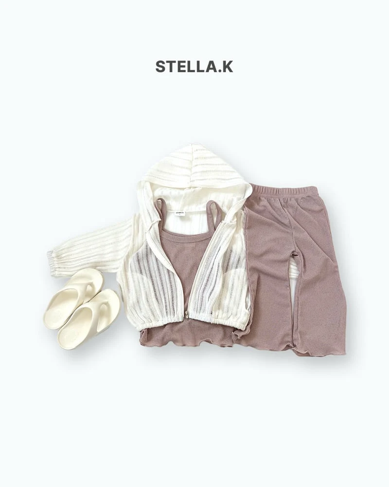 Stella & K - Korean Children Fashion - #kidsstore - Ribbed Sleeveless Set - 10