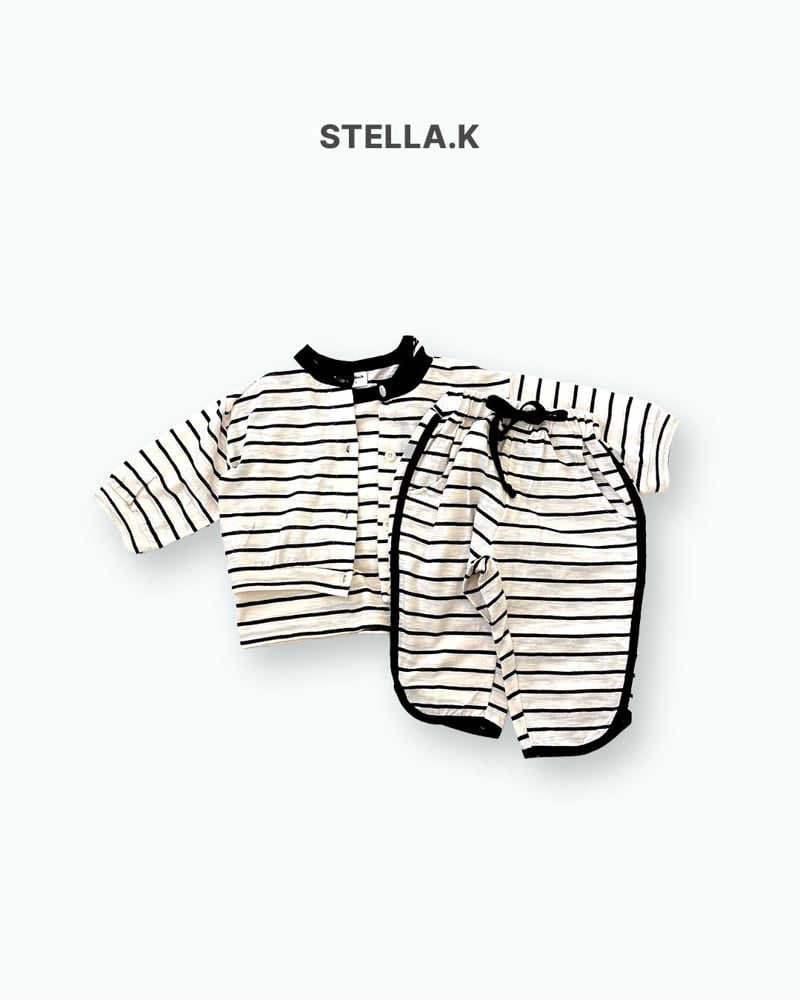 Stella & K - Korean Children Fashion - #kidsstore - Stripe Pants - 7
