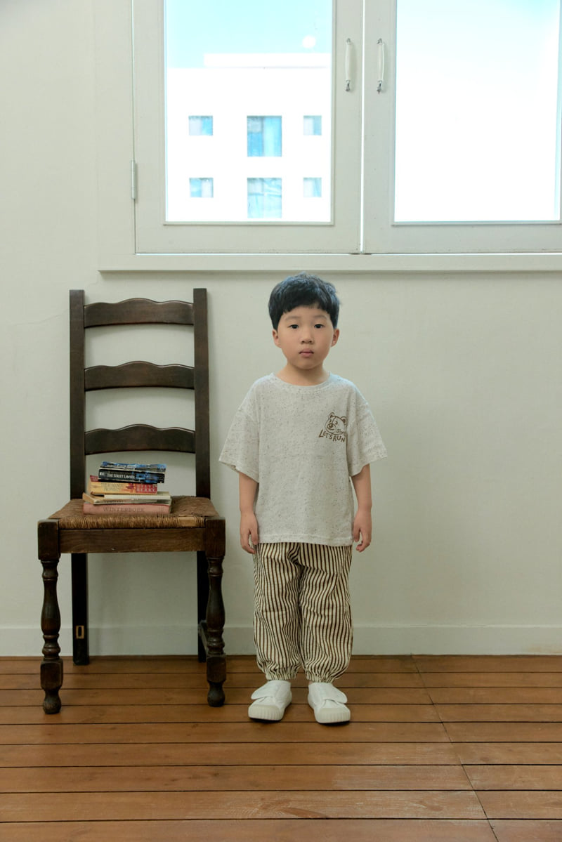 Stella & K - Korean Children Fashion - #kidsstore - Vertical Stripe Jogger Pants - 3