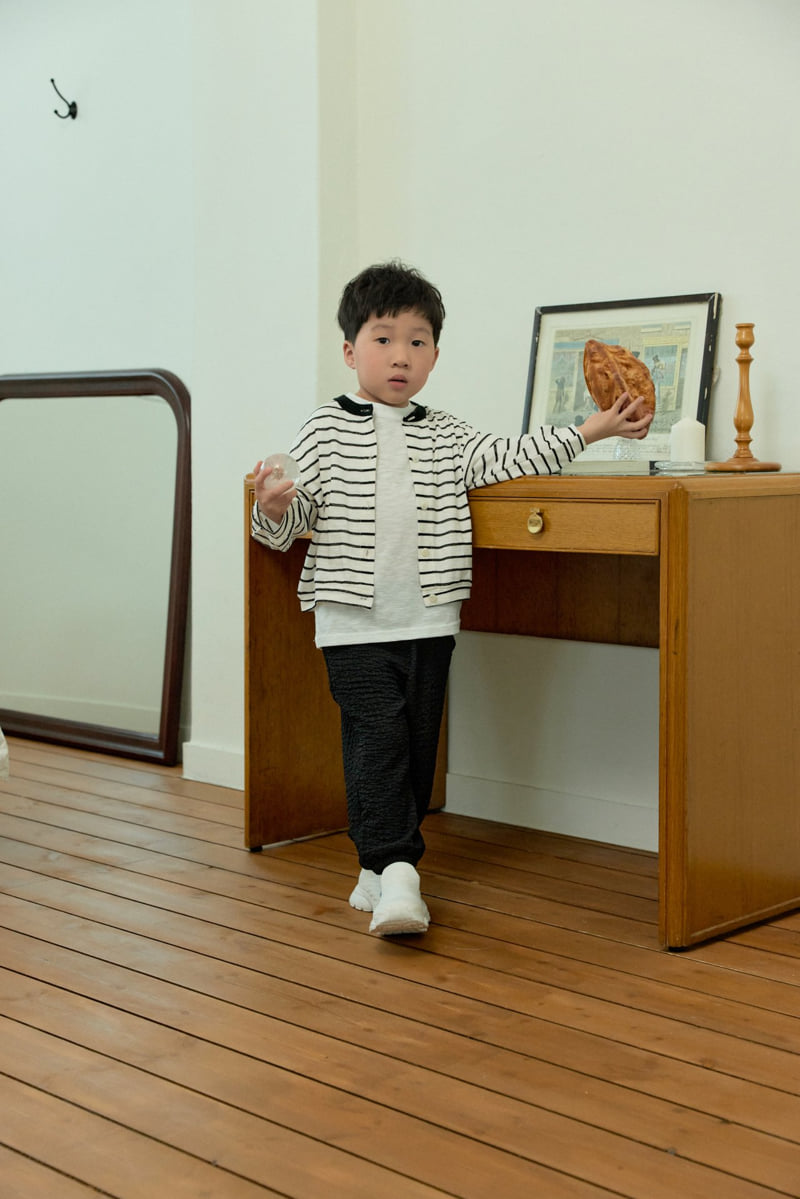 Stella & K - Korean Children Fashion - #kidzfashiontrend - Embossed Pants - 6