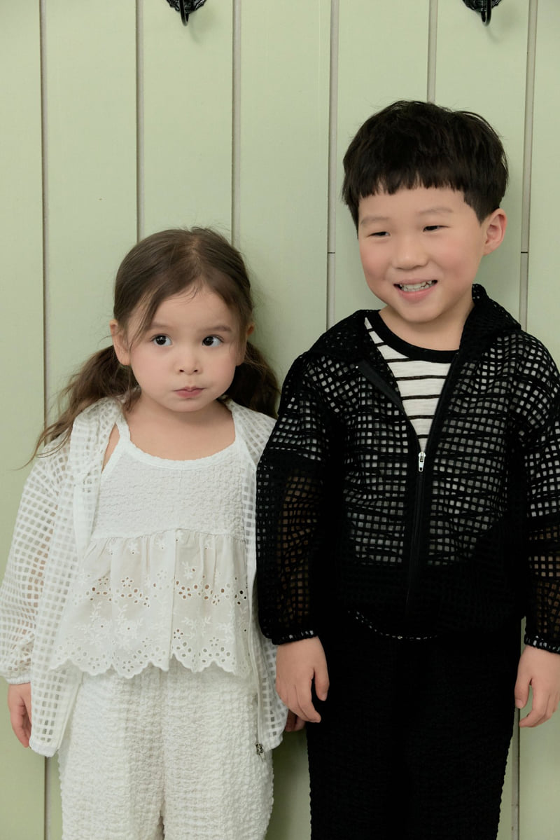 Stella & K - Korean Children Fashion - #littlefashionista - Mesh Hood Jumper - 3