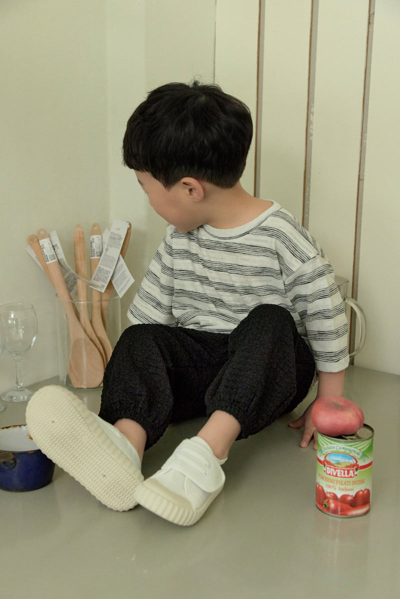 Stella & K - Korean Children Fashion - #littlefashionista - Embossed Pants - 8
