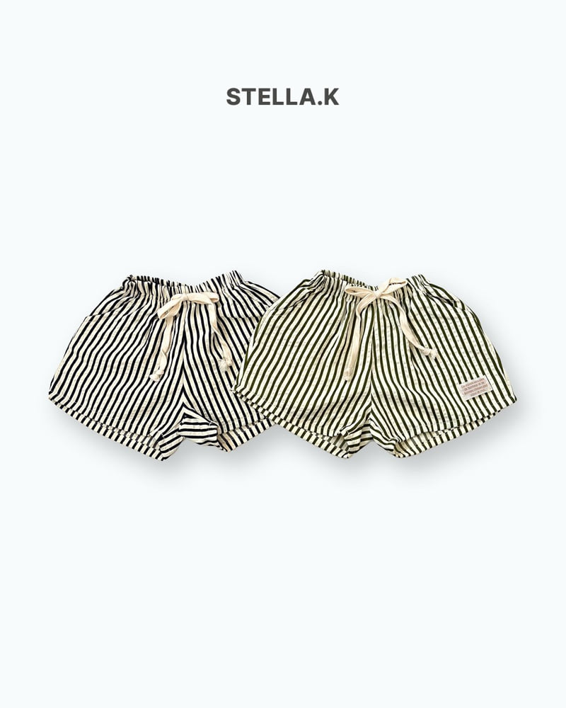 Stella & K - Korean Children Fashion - #littlefashionista - Stripe Shorts - 7