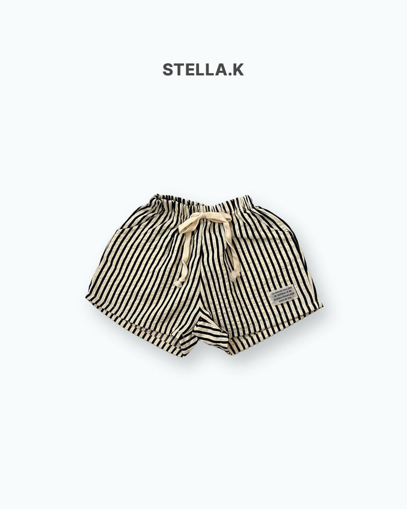 Stella & K - Korean Children Fashion - #magicofchildhood - Stripe Shorts - 8
