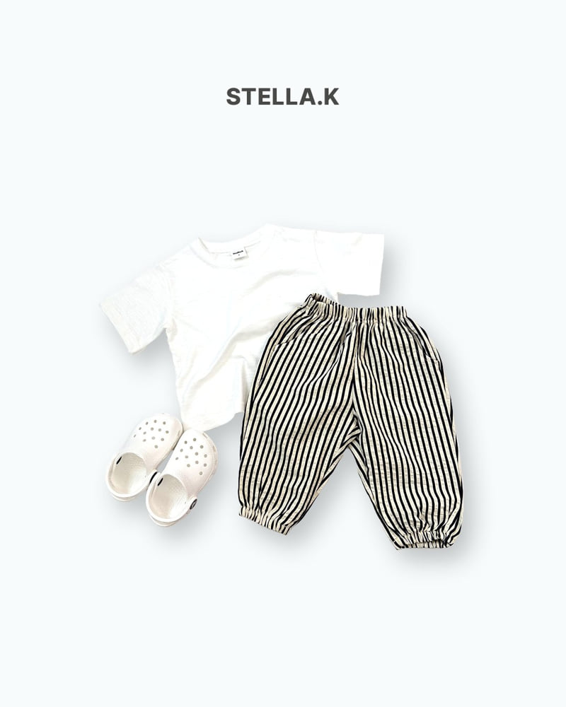 Stella & K - Korean Children Fashion - #magicofchildhood - Vertical Stripe Jogger Pants - 7