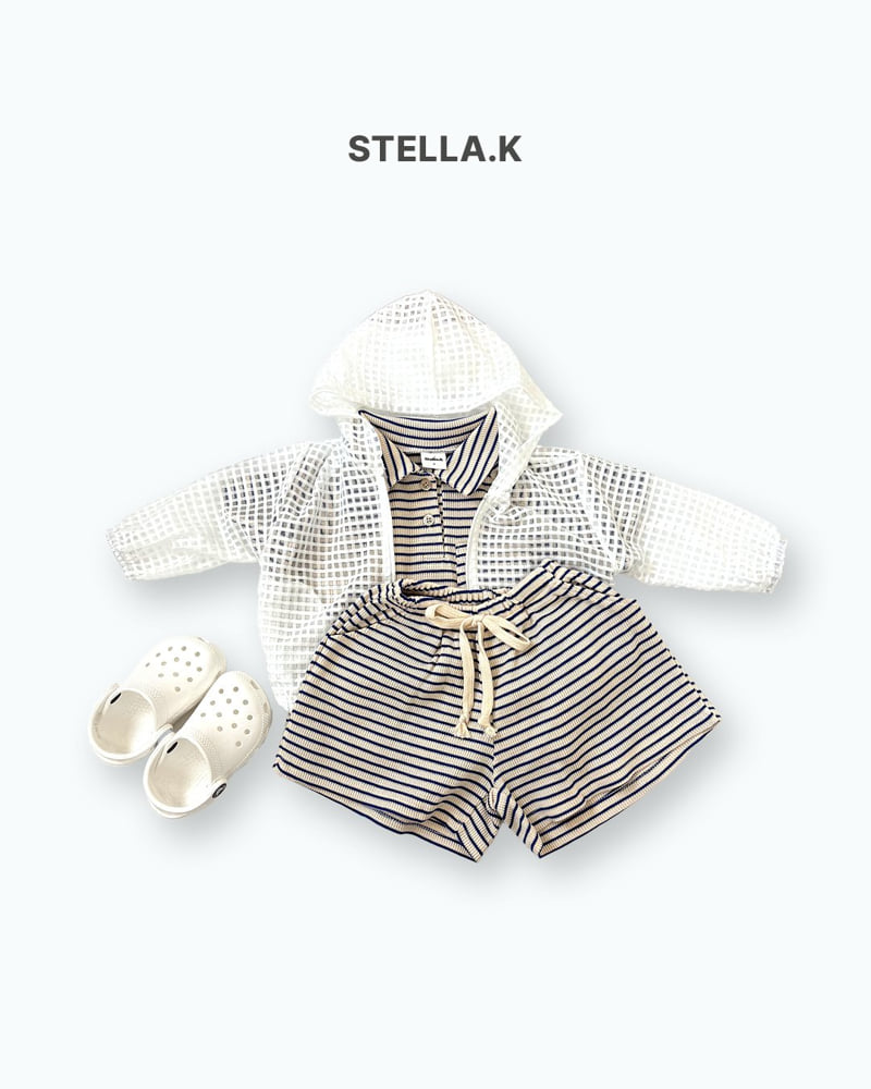 Stella & K - Korean Children Fashion - #minifashionista - Waffle Collar Set - 10