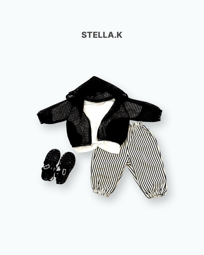 Stella & K - Korean Children Fashion - #minifashionista - Vertical Stripe Jogger Pants - 8