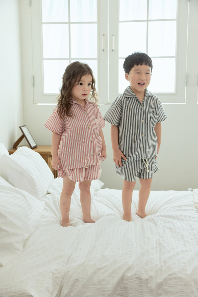 Stella & K - Korean Children Fashion - #prettylittlegirls - Woven Stripe Shirt - 3