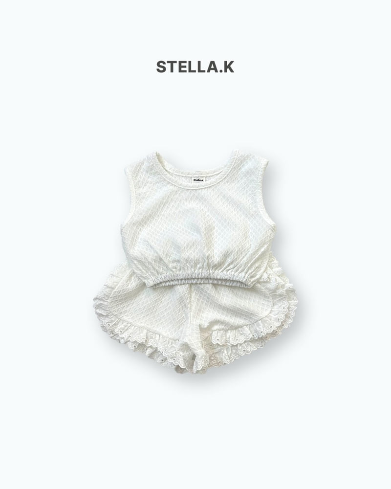 Stella & K - Korean Children Fashion - #prettylittlegirls - Lace Vest Set - 10