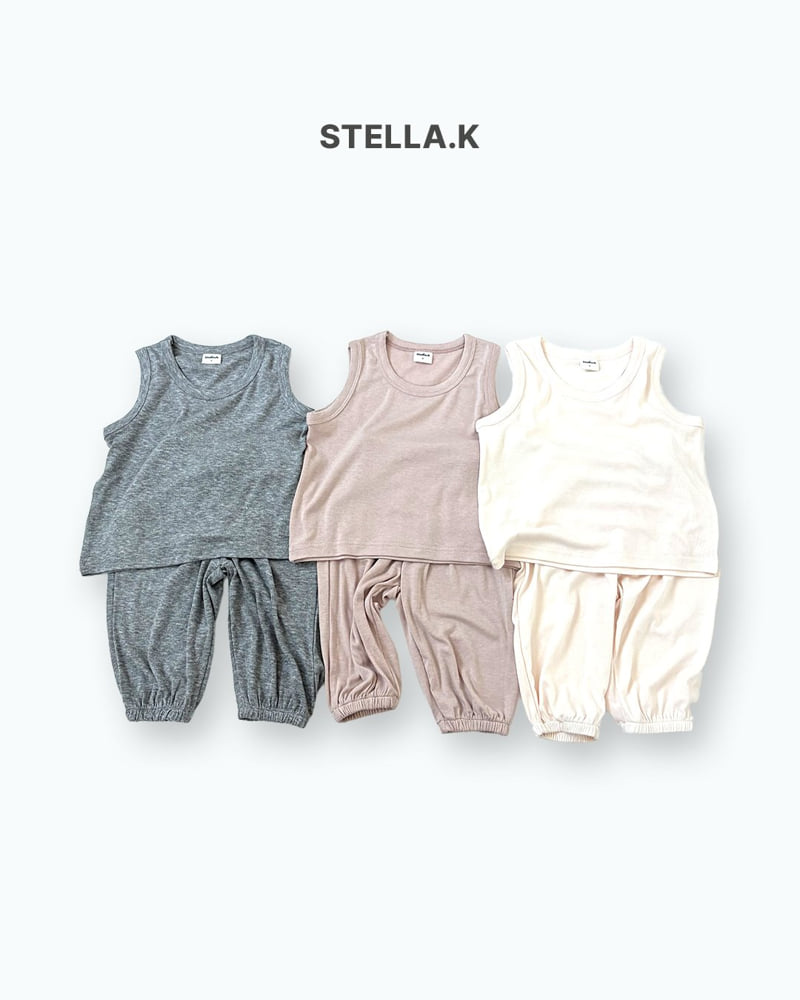 Stella & K - Korean Children Fashion - #prettylittlegirls - Boxy Sleeveless Set - 7