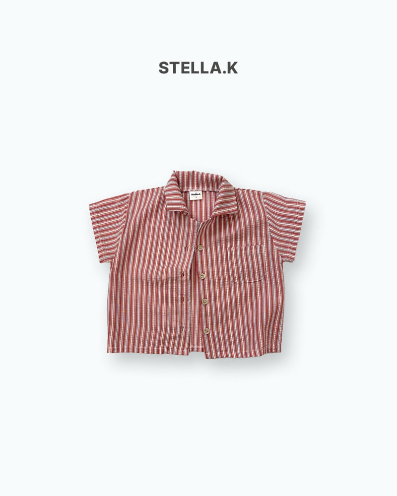 Stella & K - Korean Children Fashion - #stylishchildhood - Woven Stripe Shirt - 6