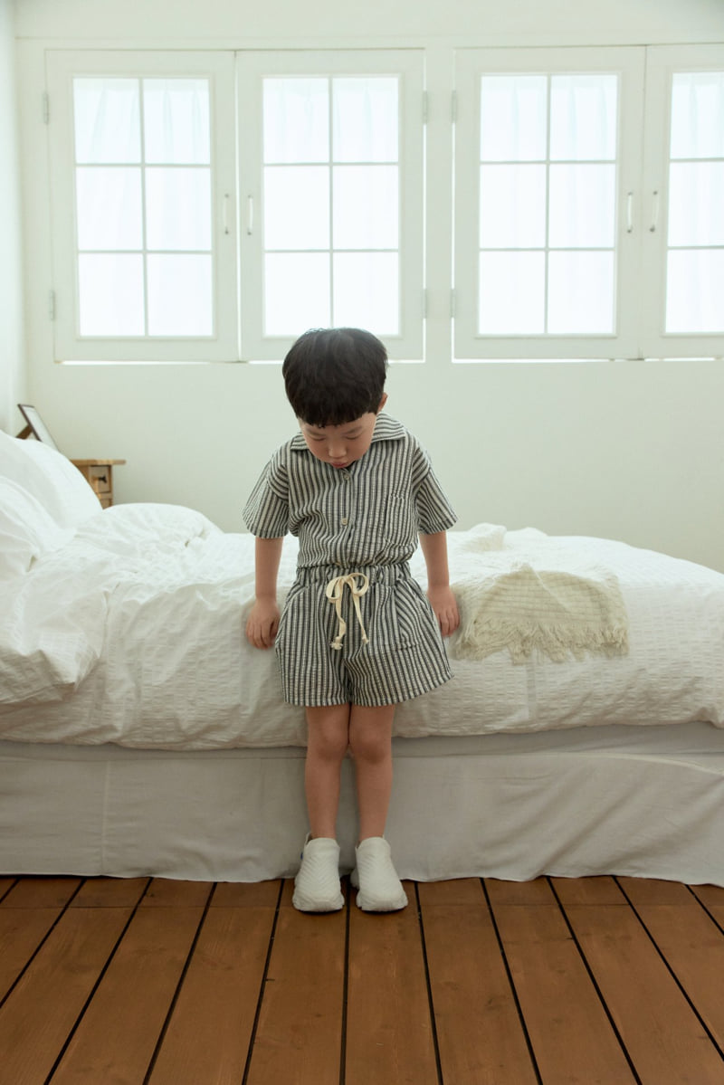 Stella & K - Korean Children Fashion - #stylishchildhood - Woven Stripe Shorts - 5