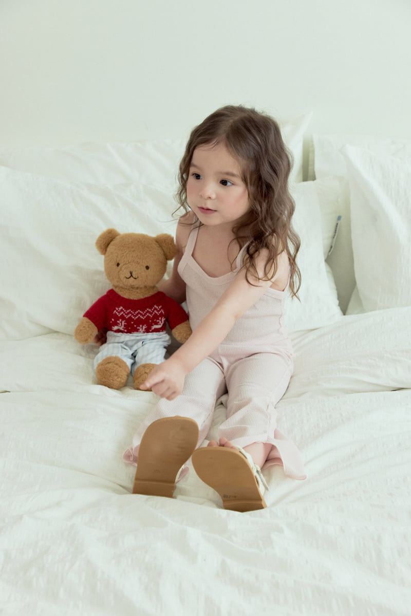 Stella & K - Korean Children Fashion - #stylishchildhood - Ribbed Sleeveless Set - 3