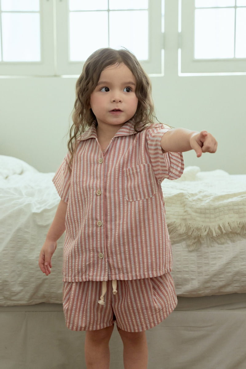 Stella & K - Korean Children Fashion - #todddlerfashion - Woven Stripe Shorts - 3