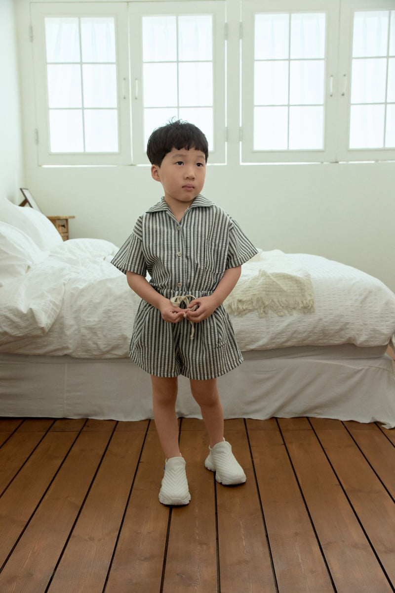 Stella & K - Korean Children Fashion - #toddlerclothing - Woven Stripe Shirt - 5