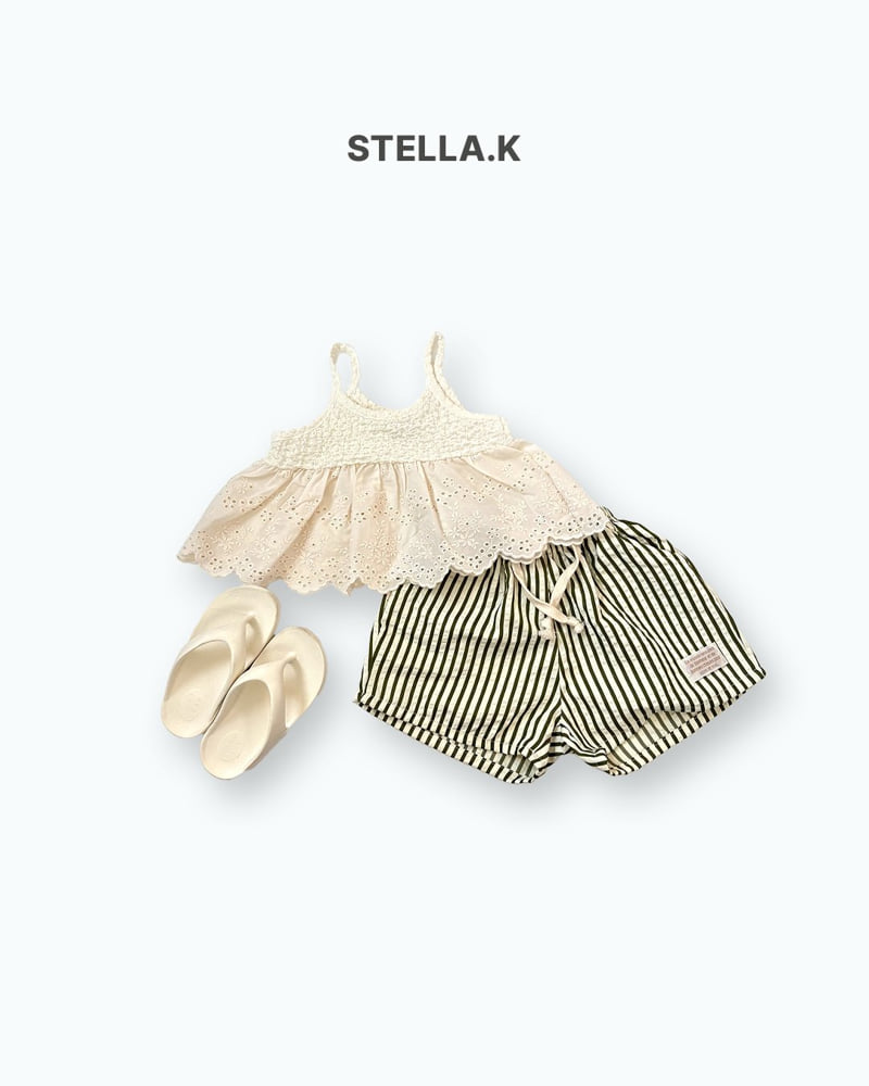 Stella & K - Korean Children Fashion - #toddlerclothing - Stripe Shorts - 12