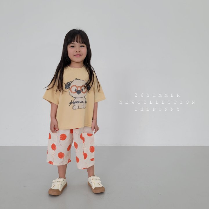 The Funny - Korean Children Fashion - #Kfashion4kids - Glasses Dog Tee - 8
