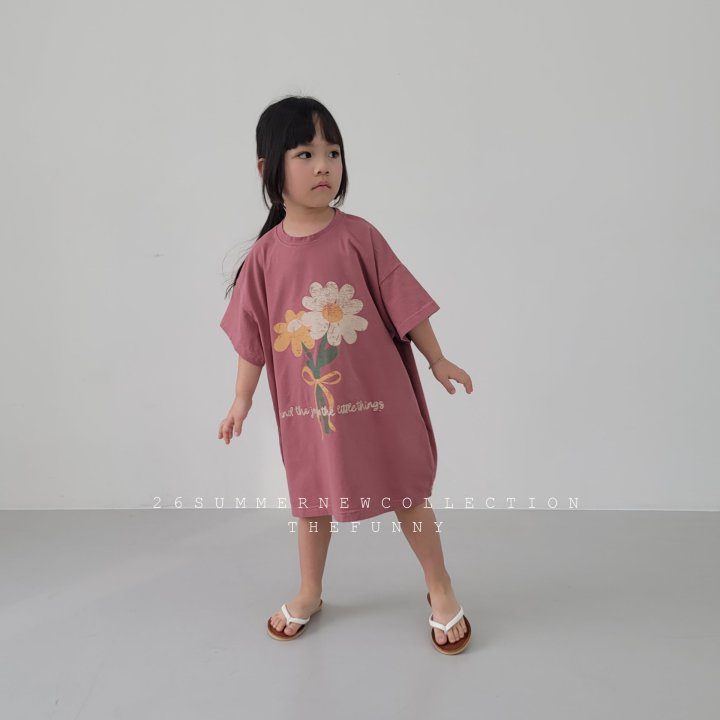 The Funny - Korean Children Fashion - #Kfashion4kids - Two Flower One-piece - 3