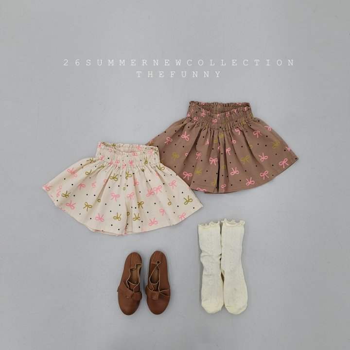 The Funny - Korean Children Fashion - #Kfashion4kids - Ribbon Skort