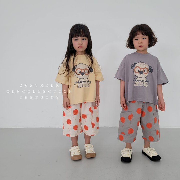 The Funny - Korean Children Fashion - #discoveringself - Glasses Dog Tee - 3