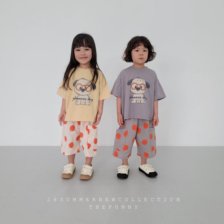 The Funny - Korean Children Fashion - #discoveringself - Glasses Dog Tee - 4
