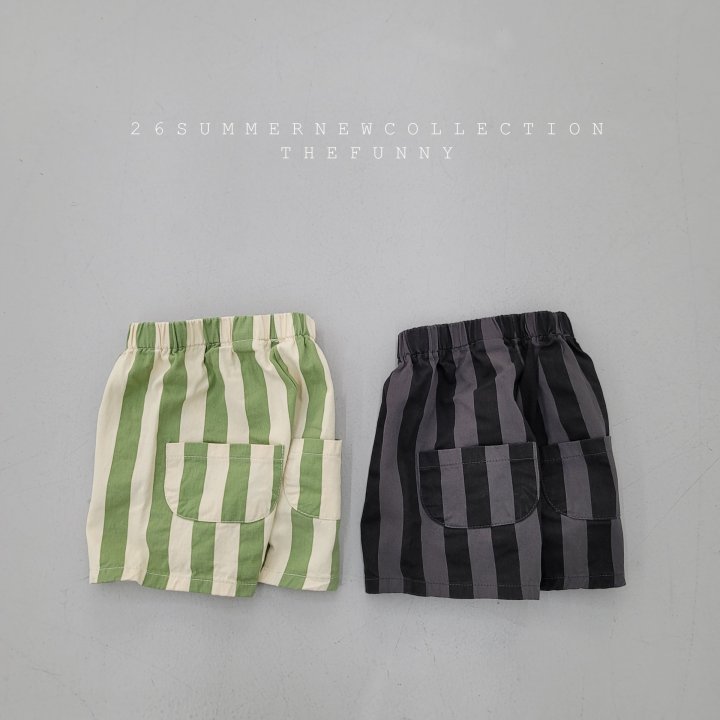 The Funny - Korean Children Fashion - #kidsshorts - Line Pants