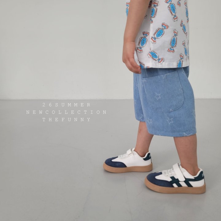 The Funny - Korean Children Fashion - #kidsshorts - Star Denim Pants - 8