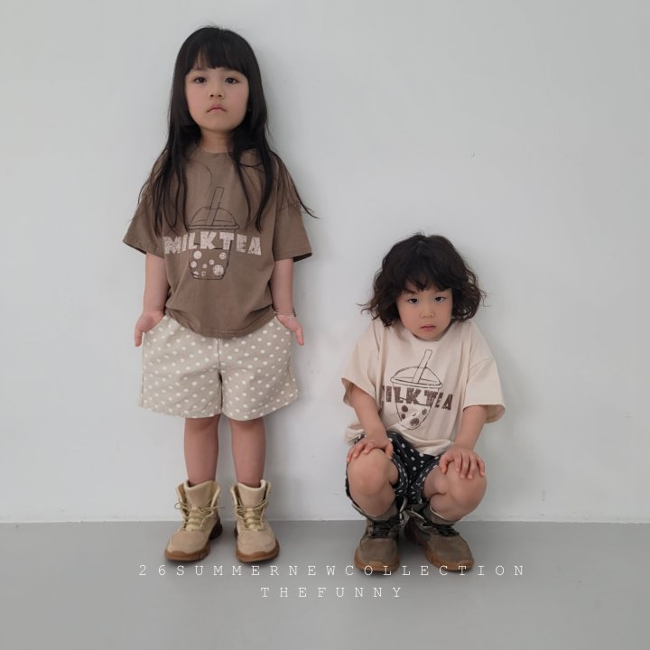 The Funny - Korean Children Fashion - #kidsshorts - Milk Tee - 7