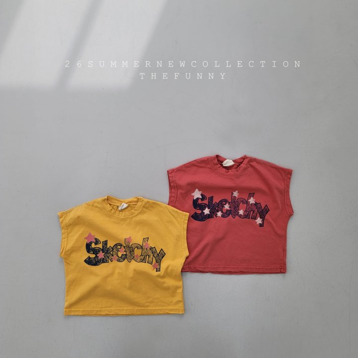 The Funny - Korean Children Fashion - #kidsshorts - Sketch Tee
