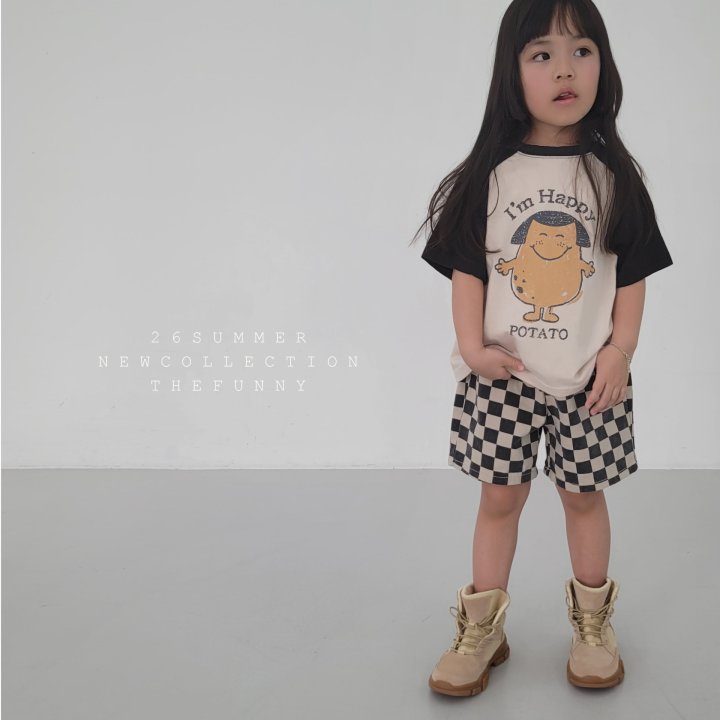 The Funny - Korean Children Fashion - #kidsshorts - Grid Pants - 7
