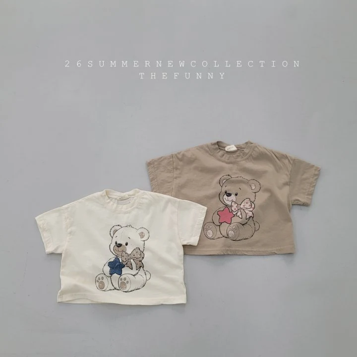 The Funny - Korean Children Fashion - #kidsstore - Teddy Bear Tee