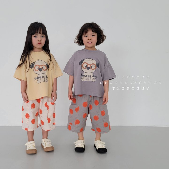 The Funny - Korean Children Fashion - #kidsstore - Glasses Dog Tee - 6