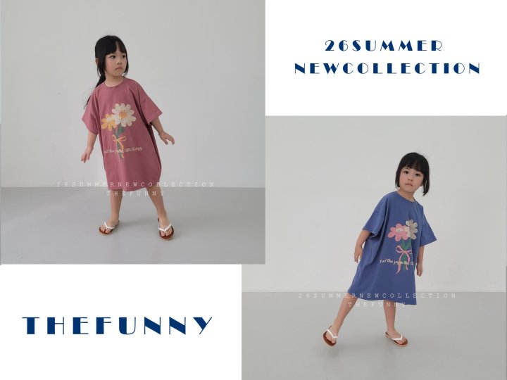 The Funny - Korean Children Fashion - #kidzfashiontrend - Two Flower One-piece - 2