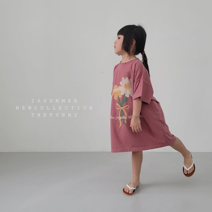 The Funny - Korean Children Fashion - #Kfashion4kids - Two Flower One-piece - 4