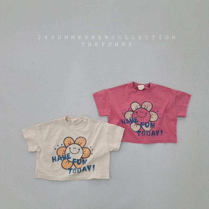The Funny - Korean Children Fashion - #littlefashionista - Smile Tee (Semi Crop)