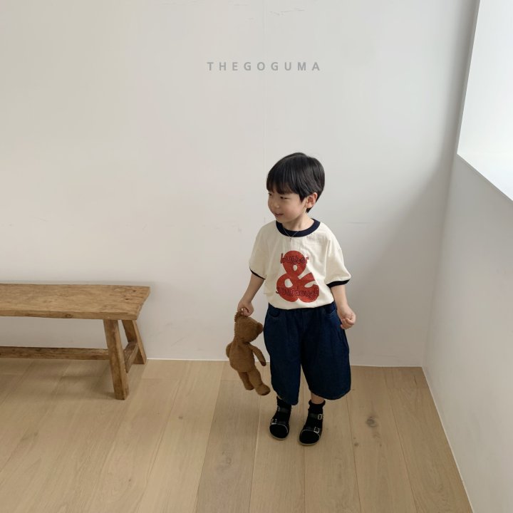Thegoguma - Korean Children Fashion - #Kfashion4kids - Embroidered Pocket Denim Pants - 12