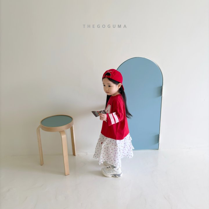 Thegoguma - Korean Children Fashion - #Kfashion4kids - Cherry Check Tiered Skirt - 7