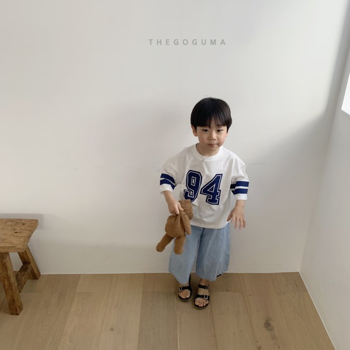 Thegoguma - Korean Children Fashion - #childofig - Chubby Wide Denim Pants - 7