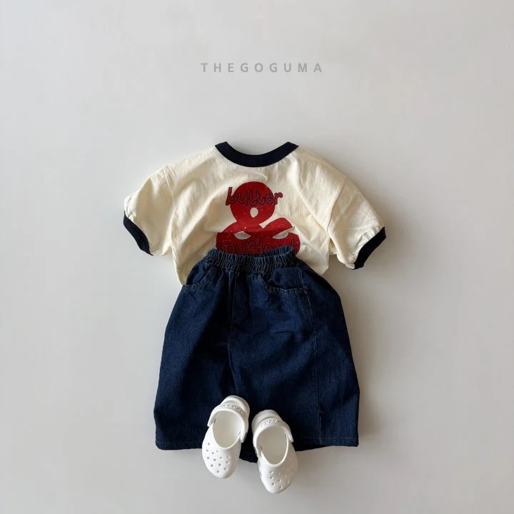 Thegoguma - Korean Children Fashion - #stylishchildhood - Embroidered Pocket Denim Pants - 4