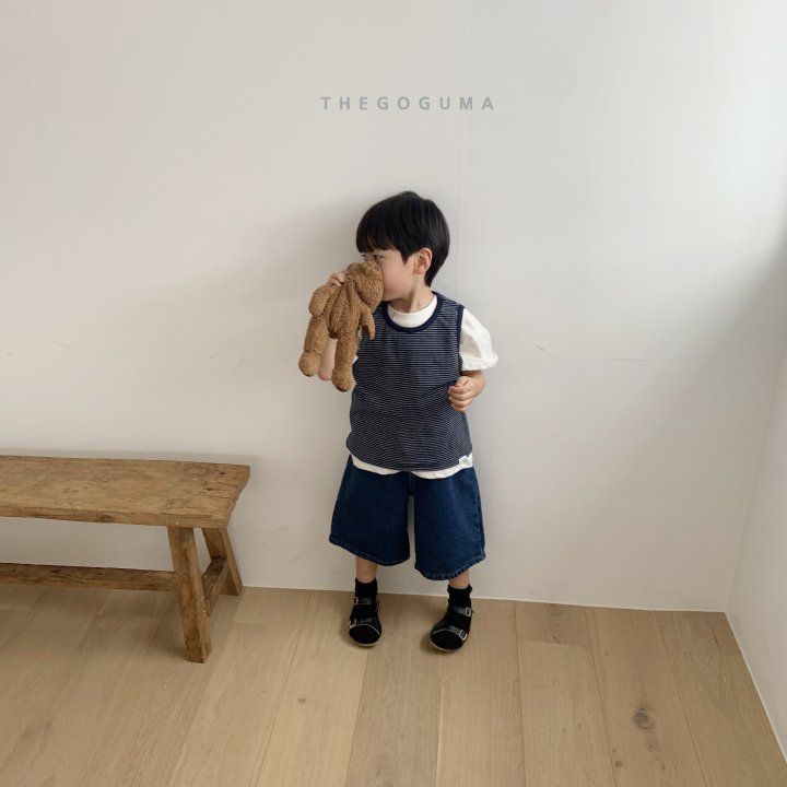 Thegoguma - Korean Children Fashion - #prettylittlegirls - Petit Stripe Sleeveless - 4