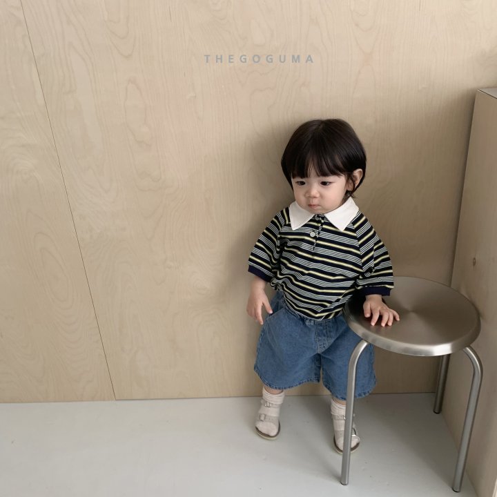 Thegoguma - Korean Children Fashion - #childrensboutique - Stitch Denim Pants - 8