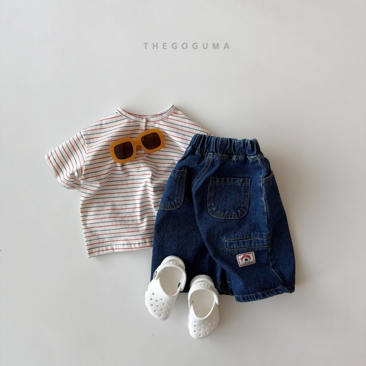 Thegoguma - Korean Children Fashion - #childrensboutique - New Bermuda Denim Pants - 2