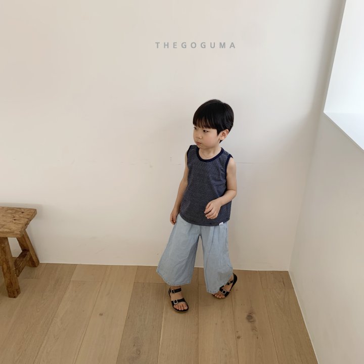 Thegoguma - Korean Children Fashion - #discoveringself - Chubby Wide Denim Pants - 10