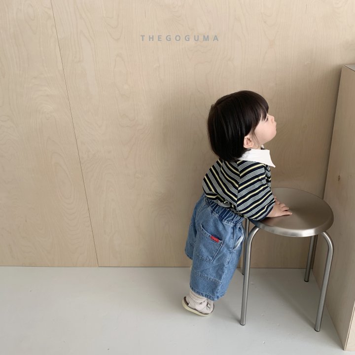 Thegoguma - Korean Children Fashion - #discoveringself - Stitch Denim Pants - 10